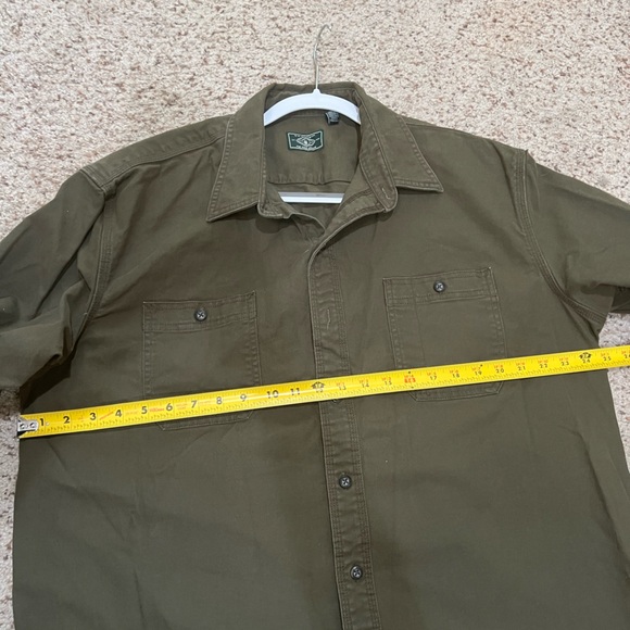 G.H. Bass & Co. Mens Utility Pocket Work Shirt Jacket Outdoor Olive  Green XL‎ - Picture 8 of 12